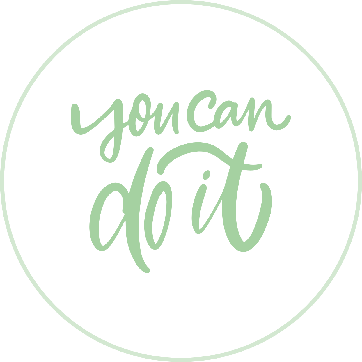 Icon Schriftzug You can do it